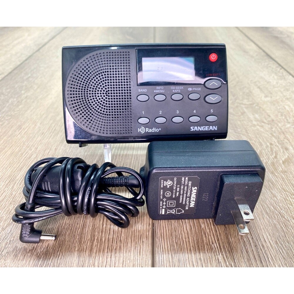 Sangean HDR-14 HD Radio/FM Stereo/AM Portable Radio, standart , Black